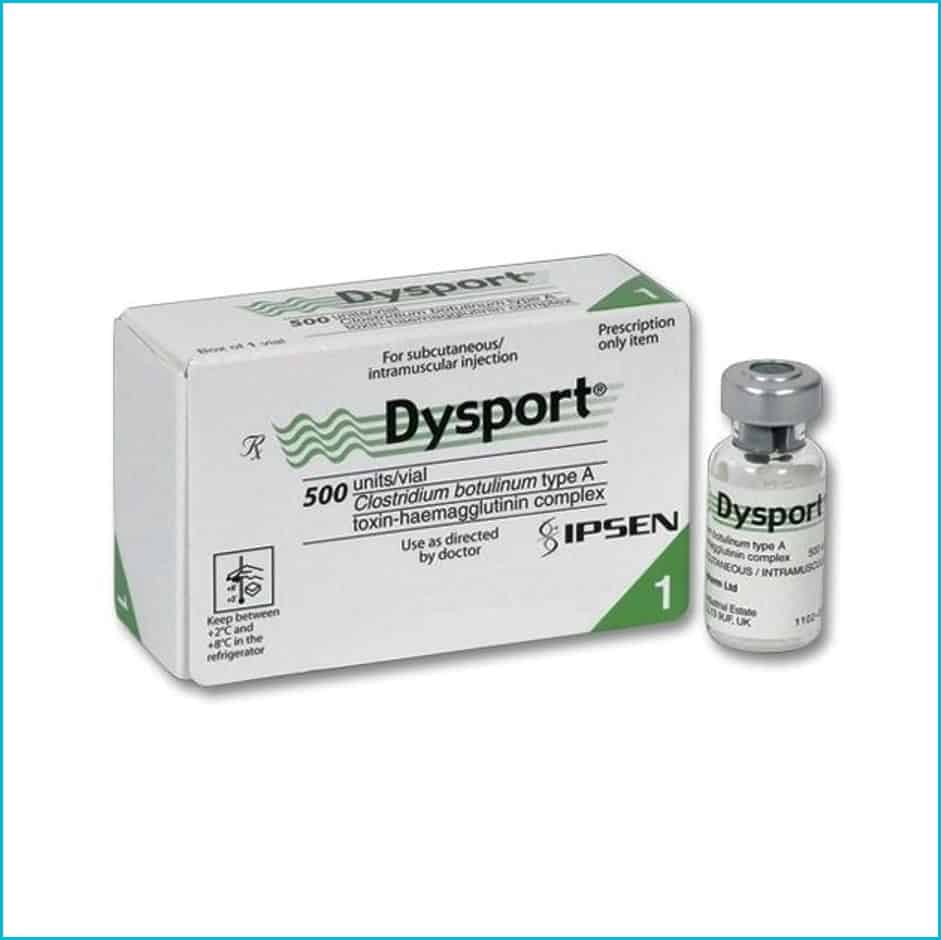 Active ingredient: (botulinum toxin Type A). Inactive ingredients: human albumin, and lactose. DYSPORT™ may contain cow’s milk protein.